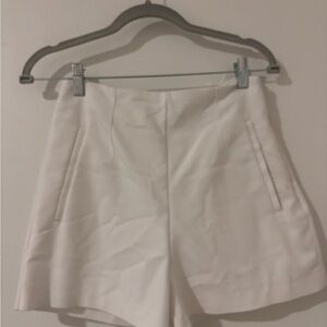 Zara Cream High Waist Women's Shorts